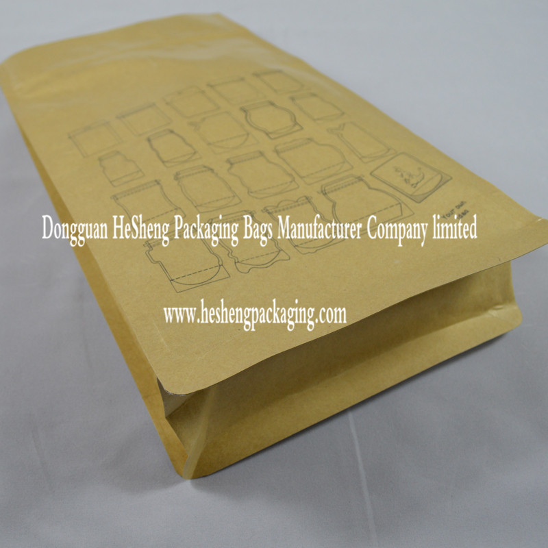 Custom laminated kraft paper bag