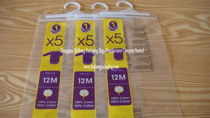plastic packaging bag for baby suit