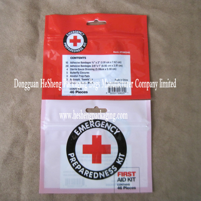 Laminated reclosable zipper lock bag