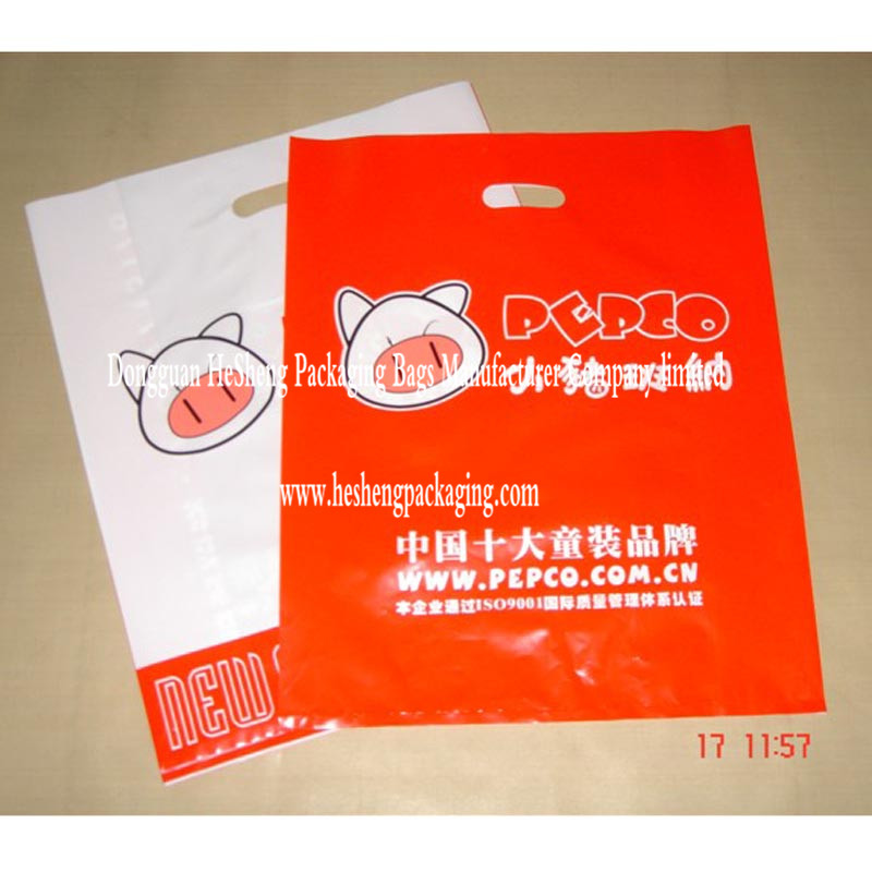 die cut handle retail bag
